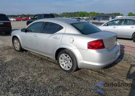 2012 Dodge Avenger Se from USA, damaged, VIN 1C3CDZAB0CN147162